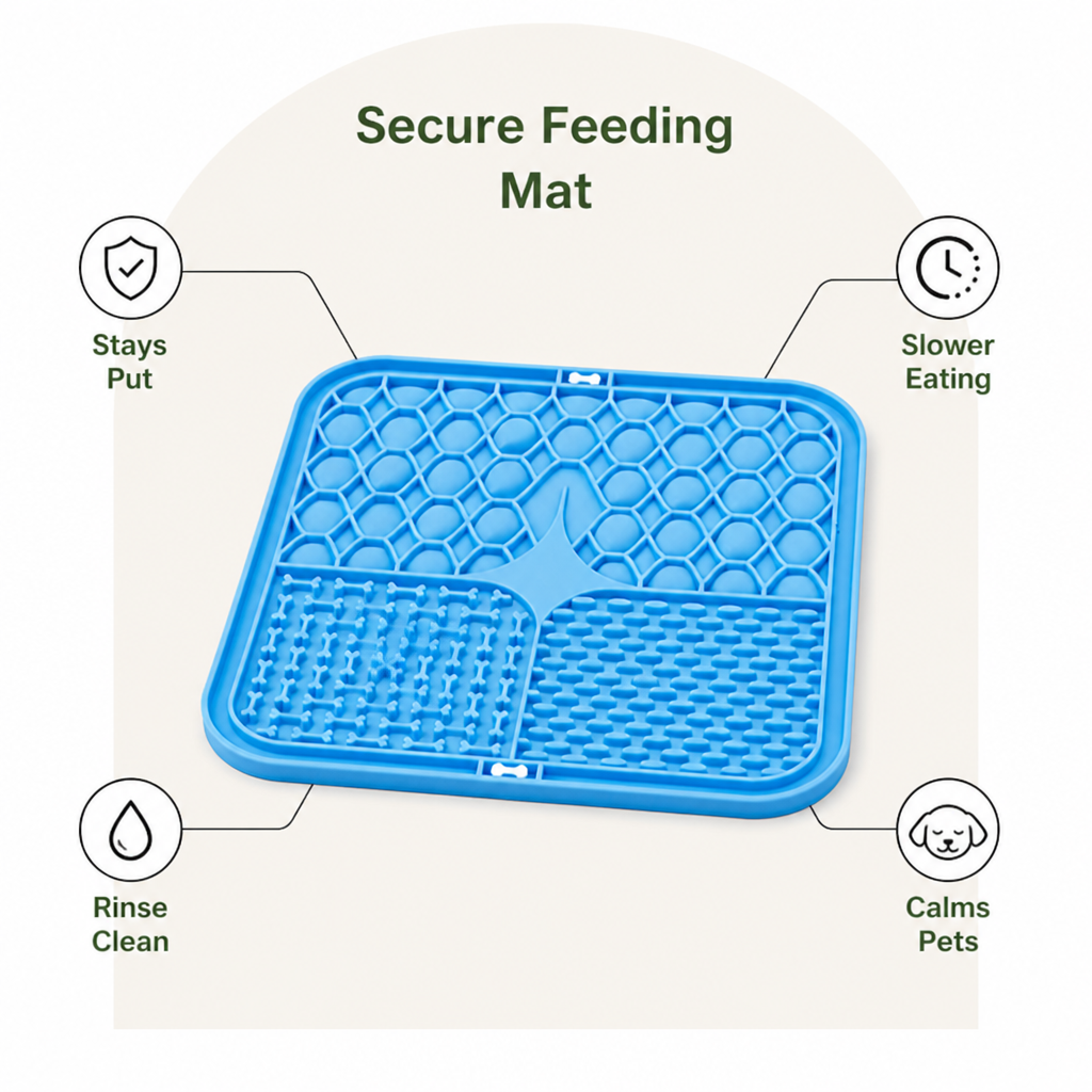 DogBedHouse Suction-Cup Slow Feeder Lick Mat