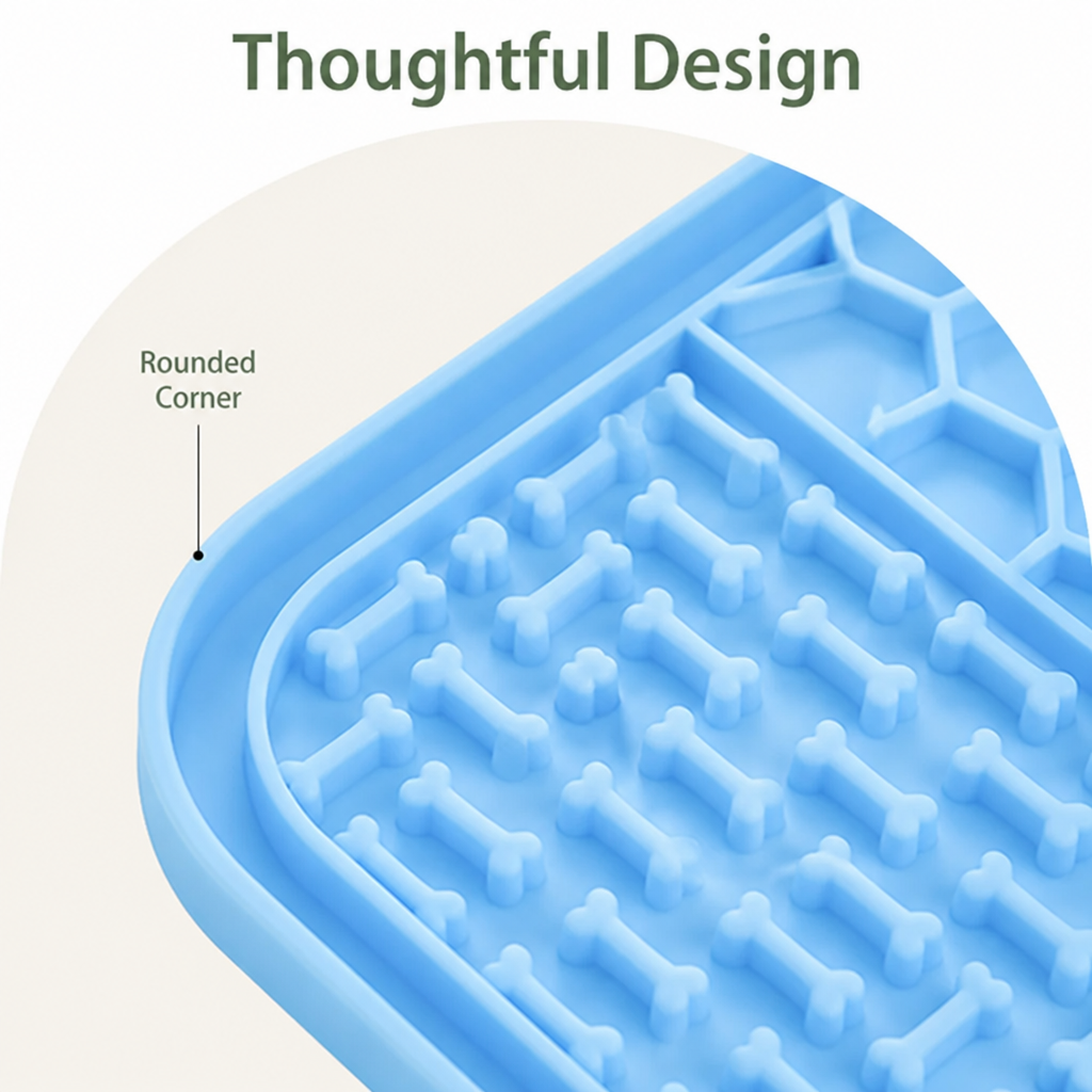 DogBedHouse Suction-Cup Slow Feeder Lick Mat