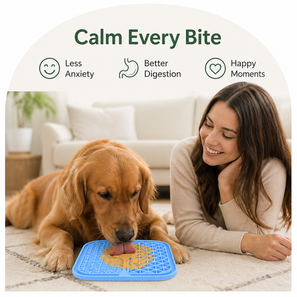 DogBedHouse Suction-Cup Slow Feeder Lick Mat