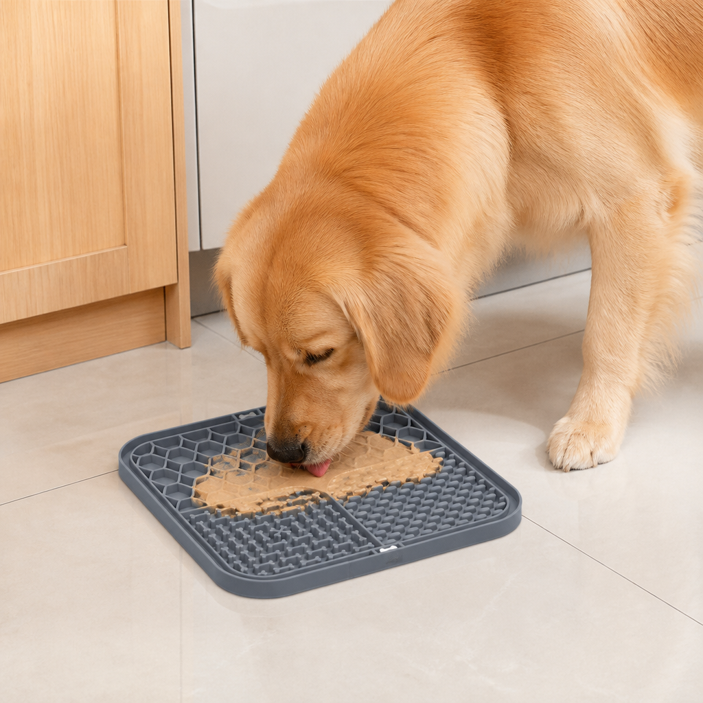 DogBedHouse Suction-Cup Slow Feeder Lick Mat