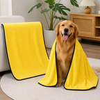 DogBedHouse Super-Absorbent Microfiber Quick-Dry & Machine Washable Dog Bath Towel