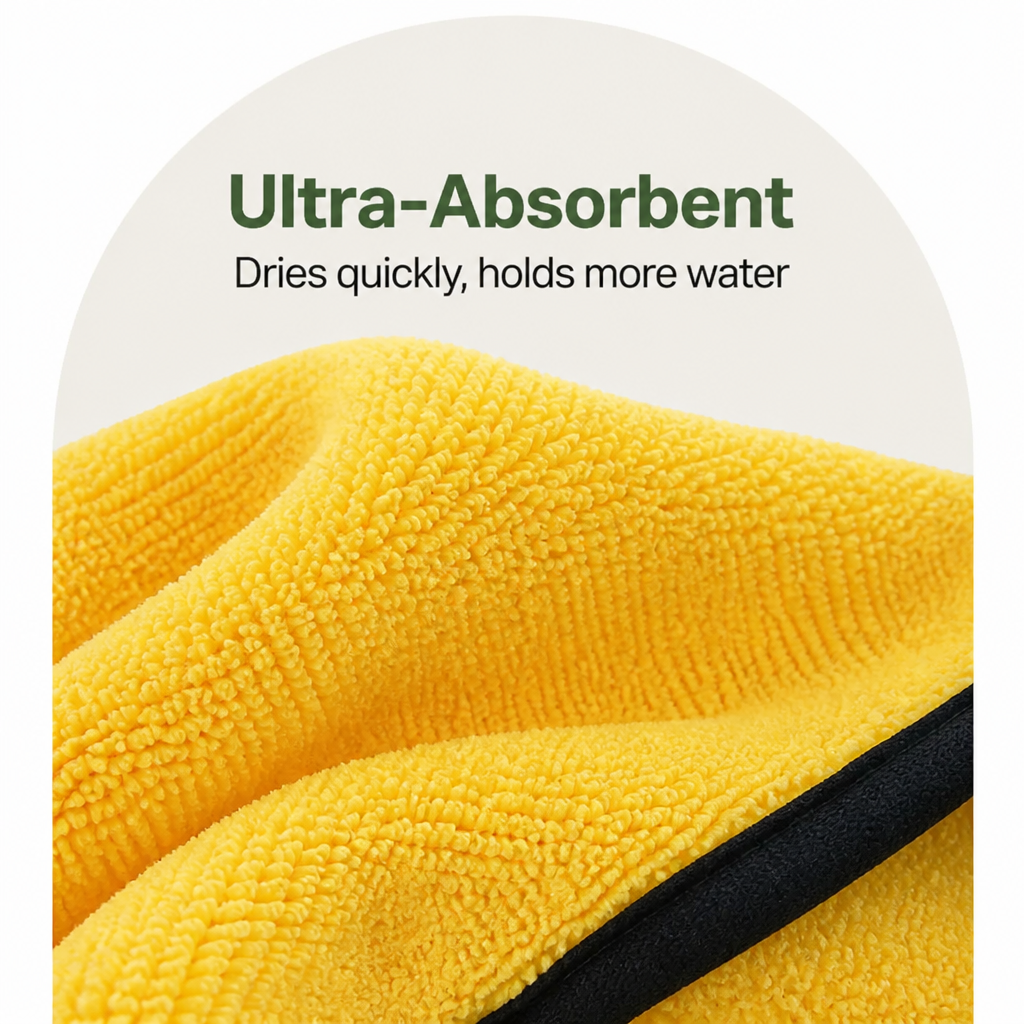 DogBedHouse Super-Absorbent Microfiber Quick-Dry & Machine Washable Dog Bath Towel