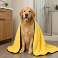 DogBedHouse Super-Absorbent Microfiber Quick-Dry & Machine Washable Dog Bath Towel