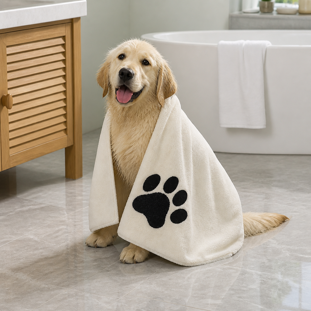 DogBedHouse Super Absorbent Quick-Dry Microfiber Pet Towel