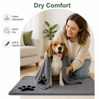 DogBedHouse Super Absorbent Quick-Dry Microfiber Pet Towel