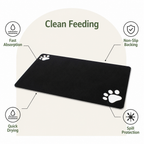 DogBedHouse Super-Absorbent Quick-Dry & Non-Slip Dog Bowl Mat