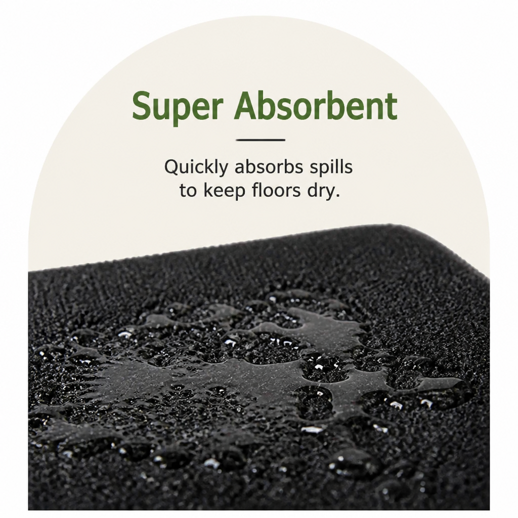 DogBedHouse Super-Absorbent Quick-Dry & Non-Slip Dog Bowl Mat