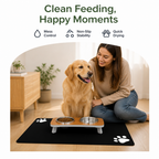DogBedHouse Super-Absorbent Quick-Dry & Non-Slip Dog Bowl Mat