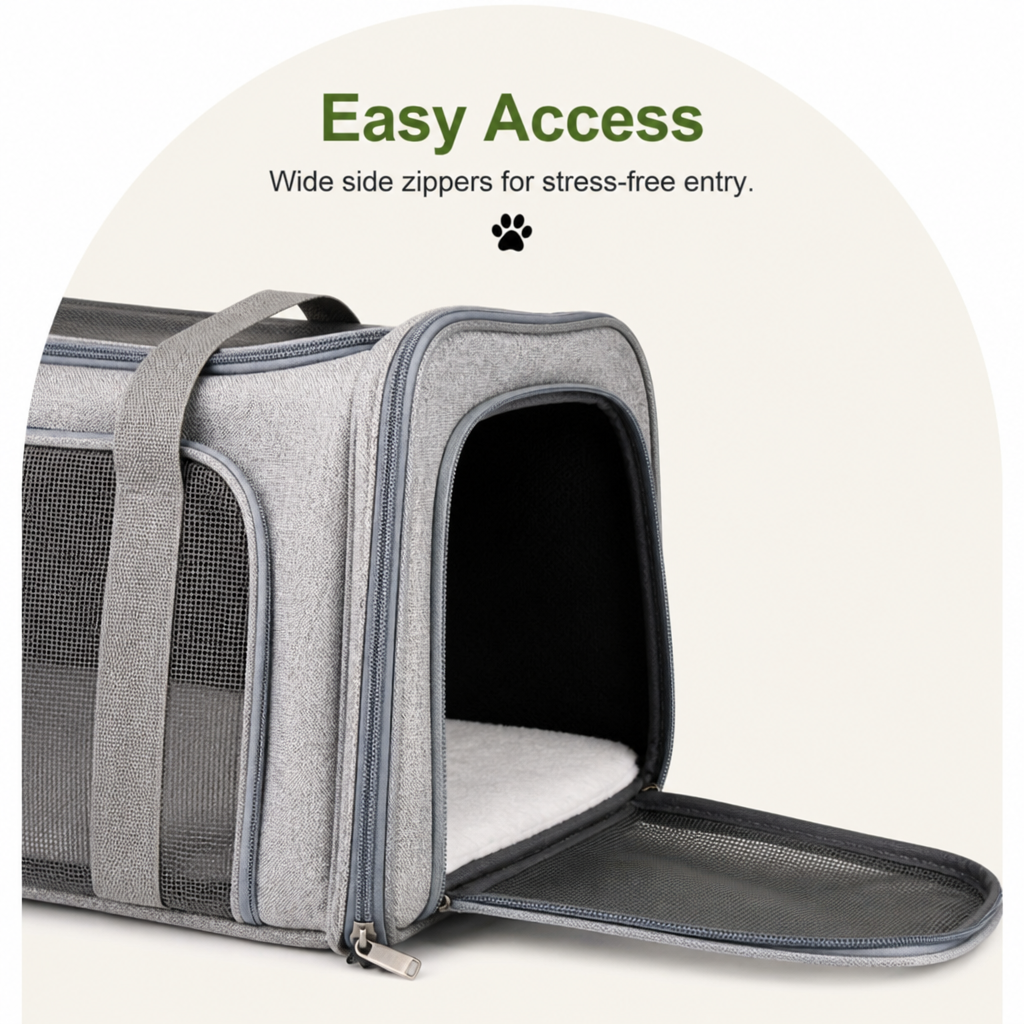 DogBedHouse TSA-Approved Collapsible Mesh Travel Carrier