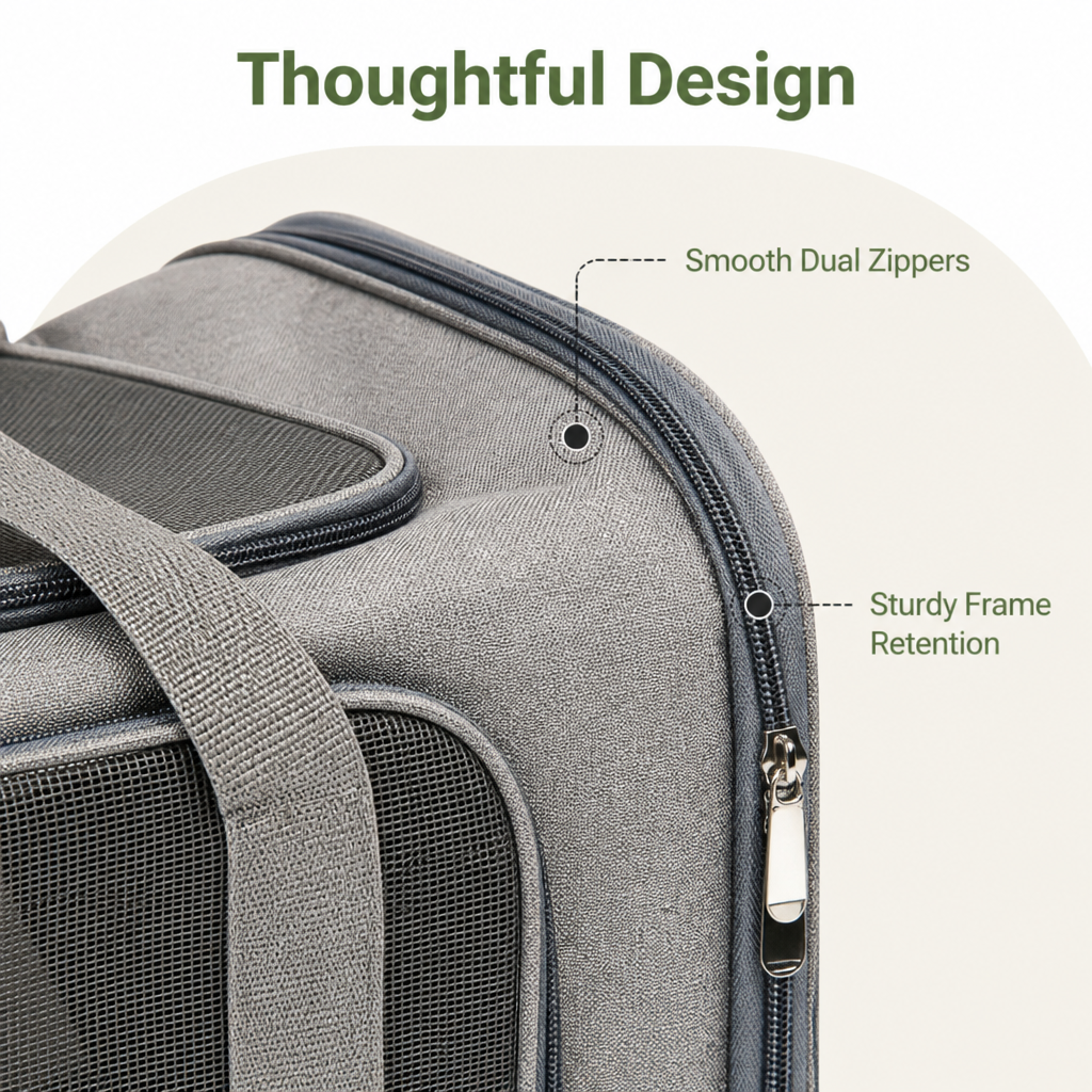 DogBedHouse TSA-Approved Collapsible Mesh Travel Carrier