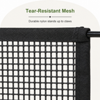 DogBedHouse Tear-Resistant Nylon Mesh Dog Gate (Adhesive Hooks)