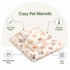 DogBedHouse Thermal Plush Coral Fleece Pet Blanket