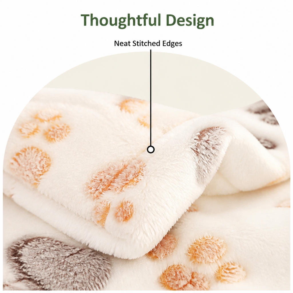 DogBedHouse Thermal Plush Coral Fleece Pet Blanket