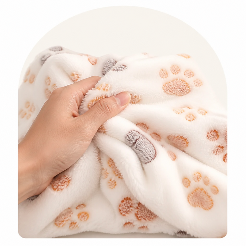 DogBedHouse Thermal Plush Coral Fleece Pet Blanket