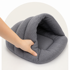 DogBedHouse Thick Fleece & Calming Cave Bed