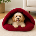 DogBedHouse Thick Fleece & Calming Cave Bed