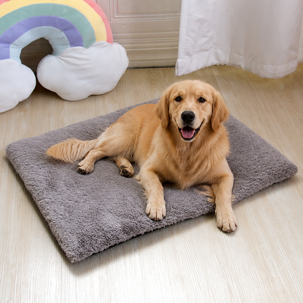 DogBedHouse Thick Fleece Machine-Washable Pet Mat