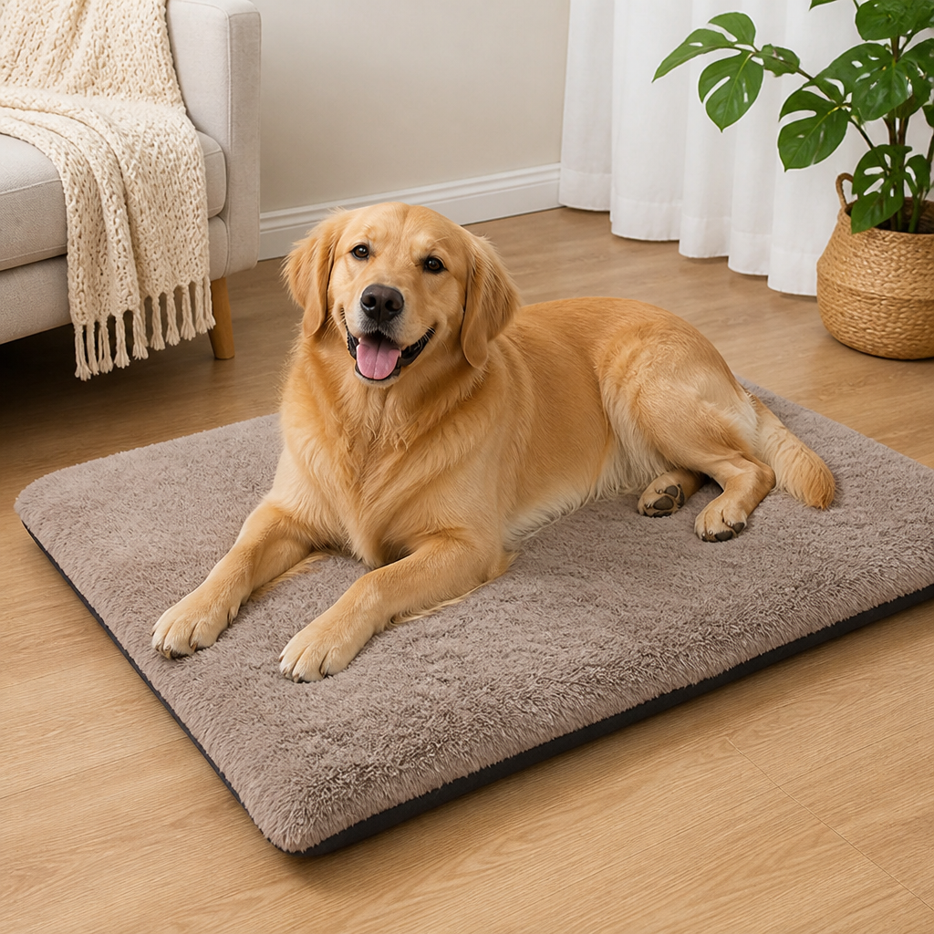 DogBedHouse Thick Fleece Machine-Washable Pet Mat