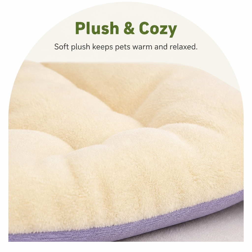 DogBedHouse Thick Plush & Detachable Cat Cave Bed