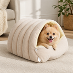 DogBedHouse Thick Plush & Detachable Cat Cave Bed