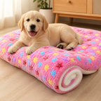 DogBedHouse Thick Plush Flannel & Non-Slip Dog Bed
