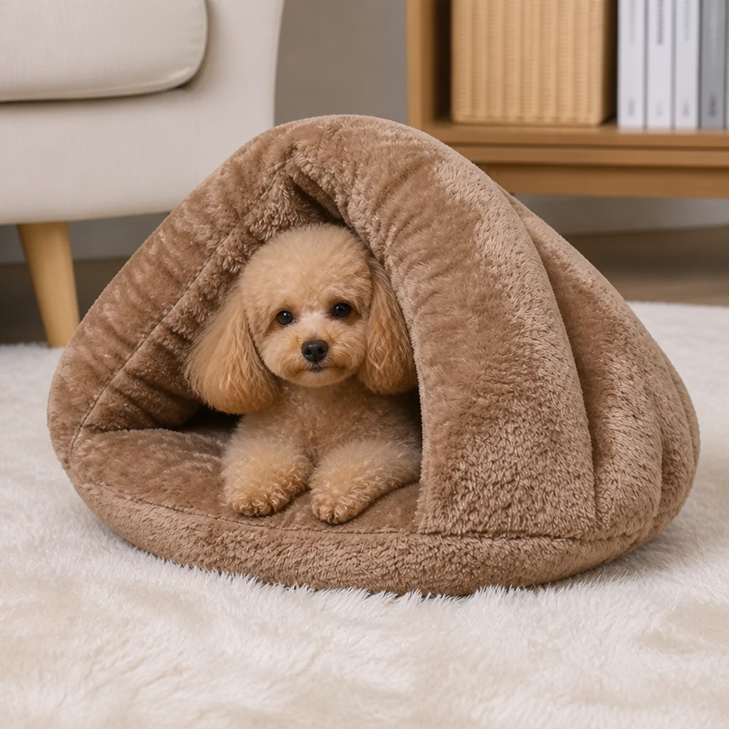 DogBedHouse Thick Plush Warm Triangle Kennel Mat