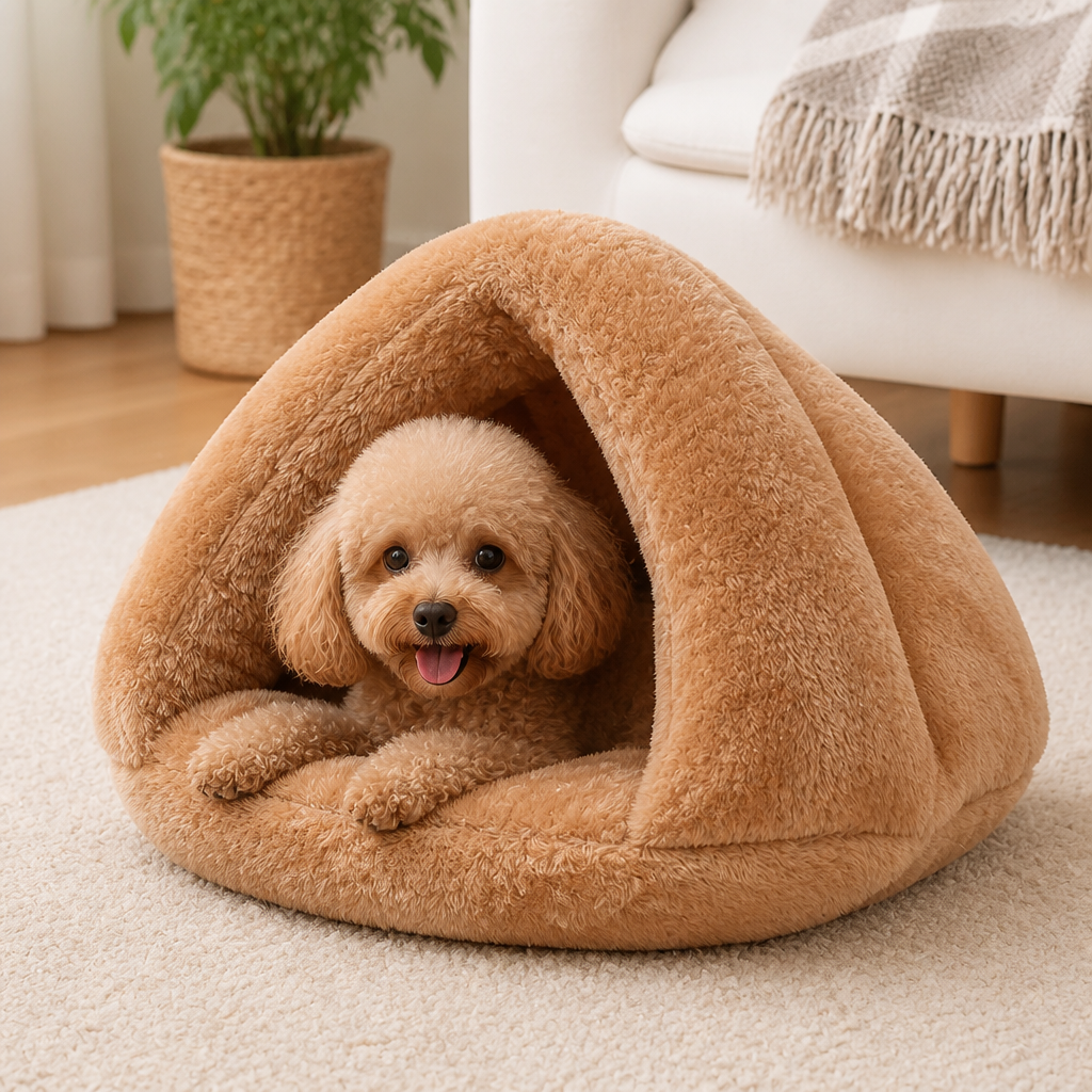 DogBedHouse Thick Plush Warm Triangle Kennel Mat