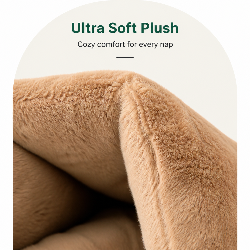 DogBedHouse Thick Plush Warm Triangle Kennel Mat