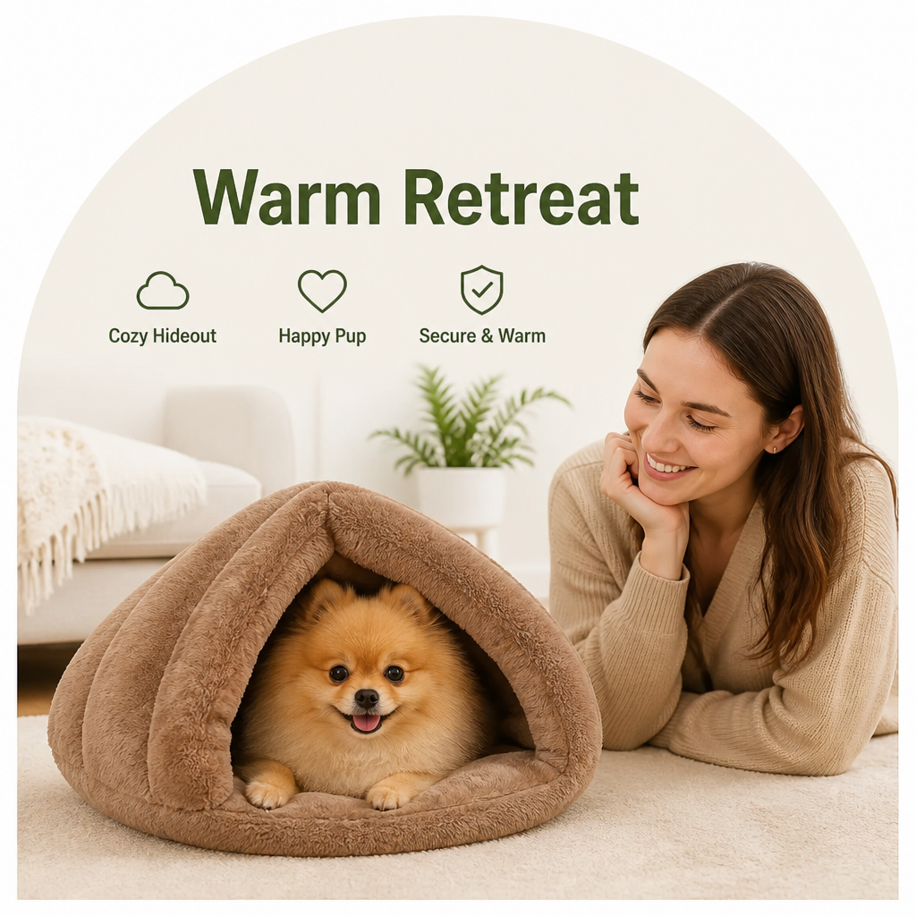 DogBedHouse Thick Plush Warm Triangle Kennel Mat