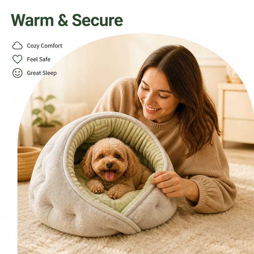 DogBedHouse Thickened Warm All-Season Dog Bed