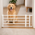 DogBedHouse Titanium Steel Retractable No-Drill Indoor Dog Gate