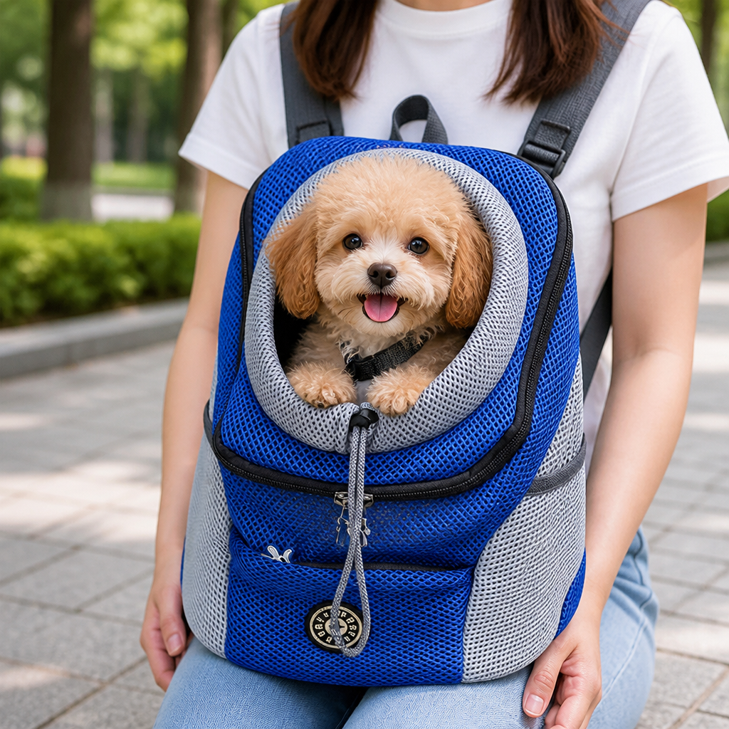 DogBedHouse Top-Entry Exposed-Leg & Adjustable Strap Pet Sling Carrier
