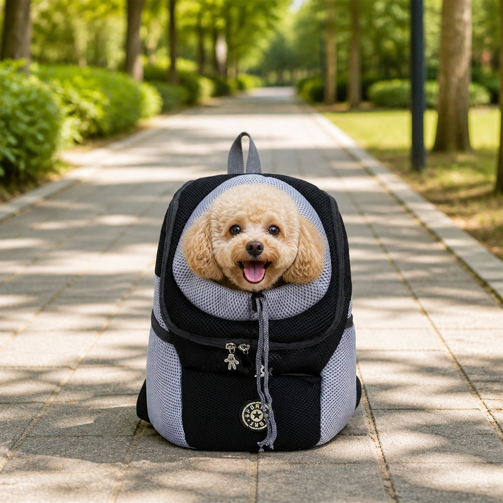 DogBedHouse Top-Entry Exposed-Leg & Adjustable Strap Pet Sling Carrier