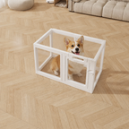 DogBedHouse Transparent Acrylic & Washable Dog Playpen (Buckle-Connect)
