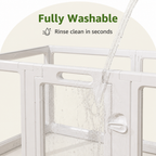 DogBedHouse Transparent Acrylic & Washable Dog Playpen (Buckle-Connect)