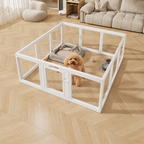 DogBedHouse Transparent Acrylic & Washable Dog Playpen (Buckle-Connect)