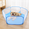 DogBedHouse Transparent Foldable Pet Playpen (Chemical-Free Cotton)