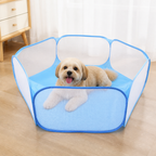 DogBedHouse Transparent Foldable Pet Playpen (Chemical-Free Cotton)