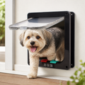 DogBedHouse Two-Way Locking Pet Door (Door & Wall Mount)