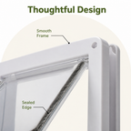 DogBedHouse Two-Way Locking Pet Door (Door & Wall Mount)