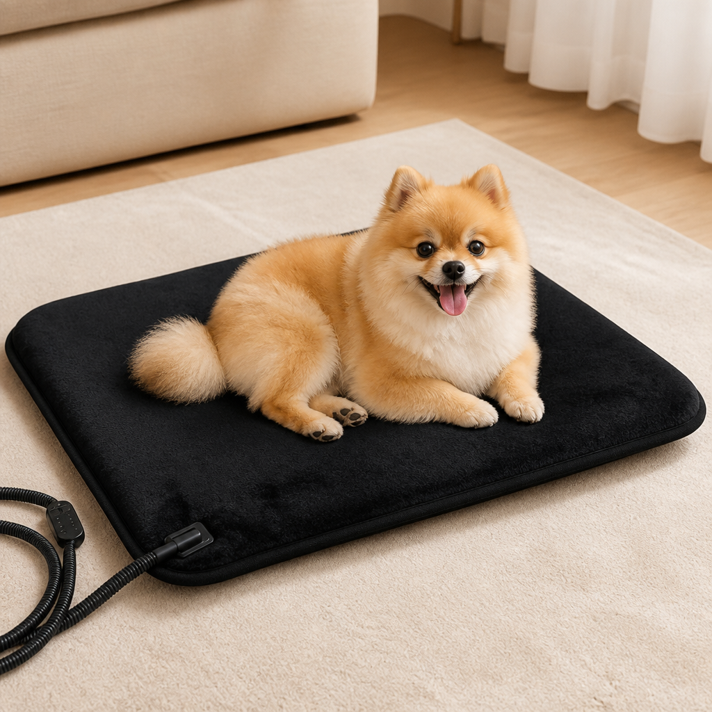 DogBedHouse USB Constant-Temp & Soft Fleece Heated Pet Pad