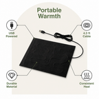 DogBedHouse USB-Powered Foldable Heated Pet Mat (For Small Pets)