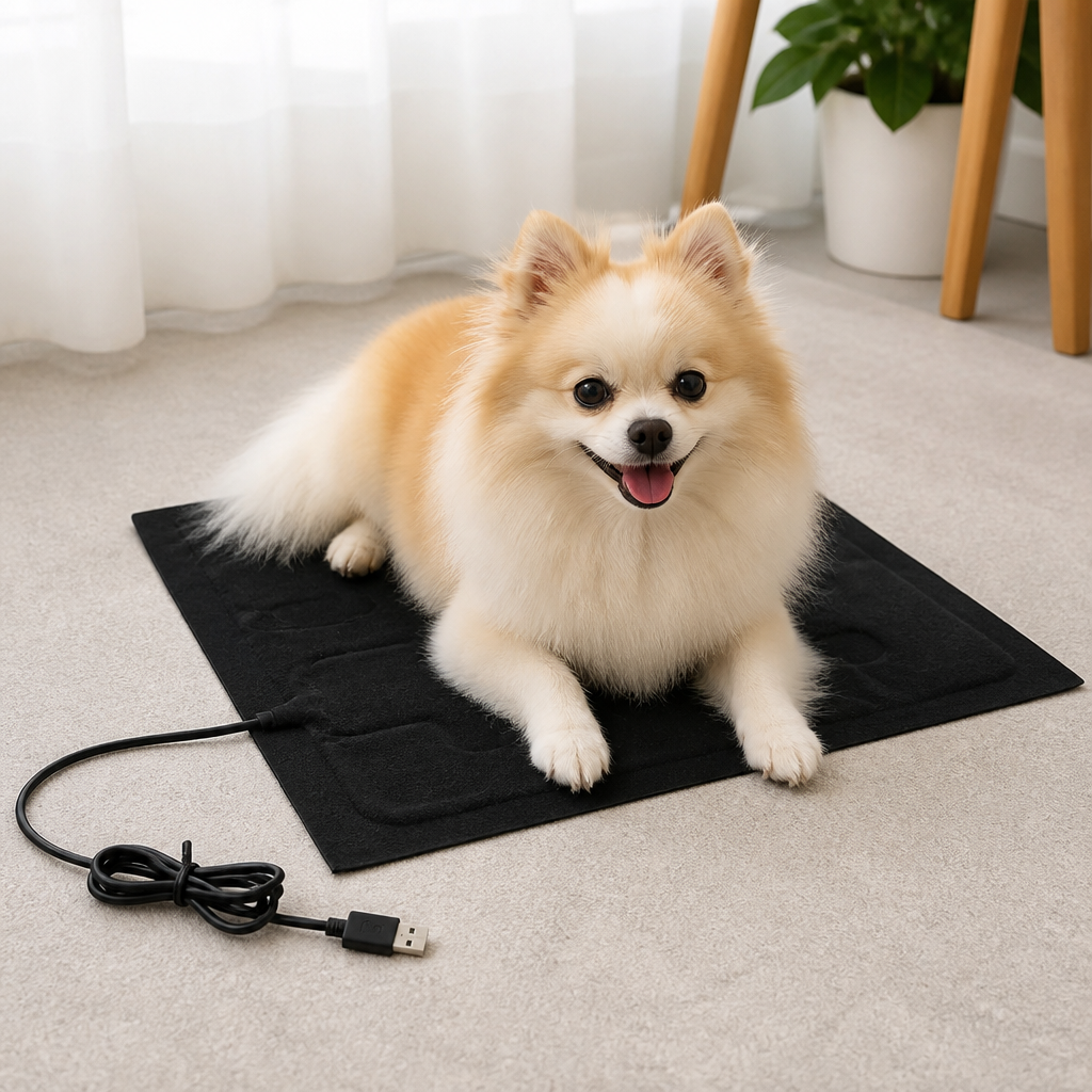 DogBedHouse USB-Powered Foldable Heated Pet Mat (For Small Pets)