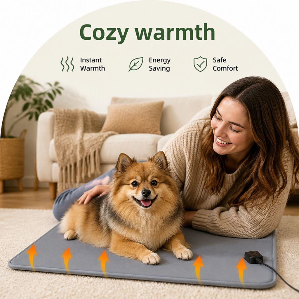 DogBedHouse USB-Powered Waterproof Non-Slip Heated Pet Pad