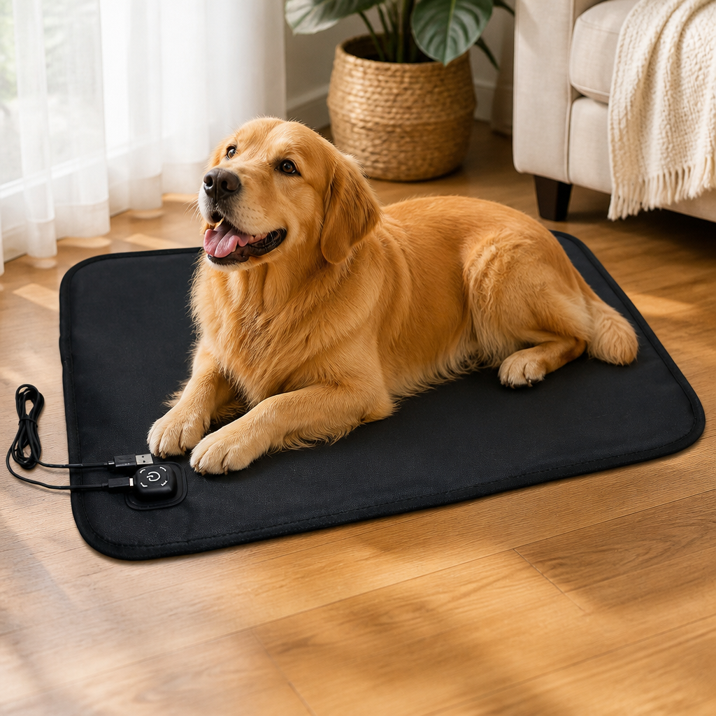 DogBedHouse USB-Powered Waterproof Non-Slip Heated Pet Pad