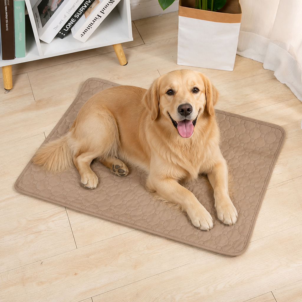 DogBedHouse Ultra Absorbent Quilted Pet Mat (Non-Slip Backing)