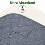 DogBedHouse Ultra Absorbent Quilted Pet Mat (Non-Slip Backing)