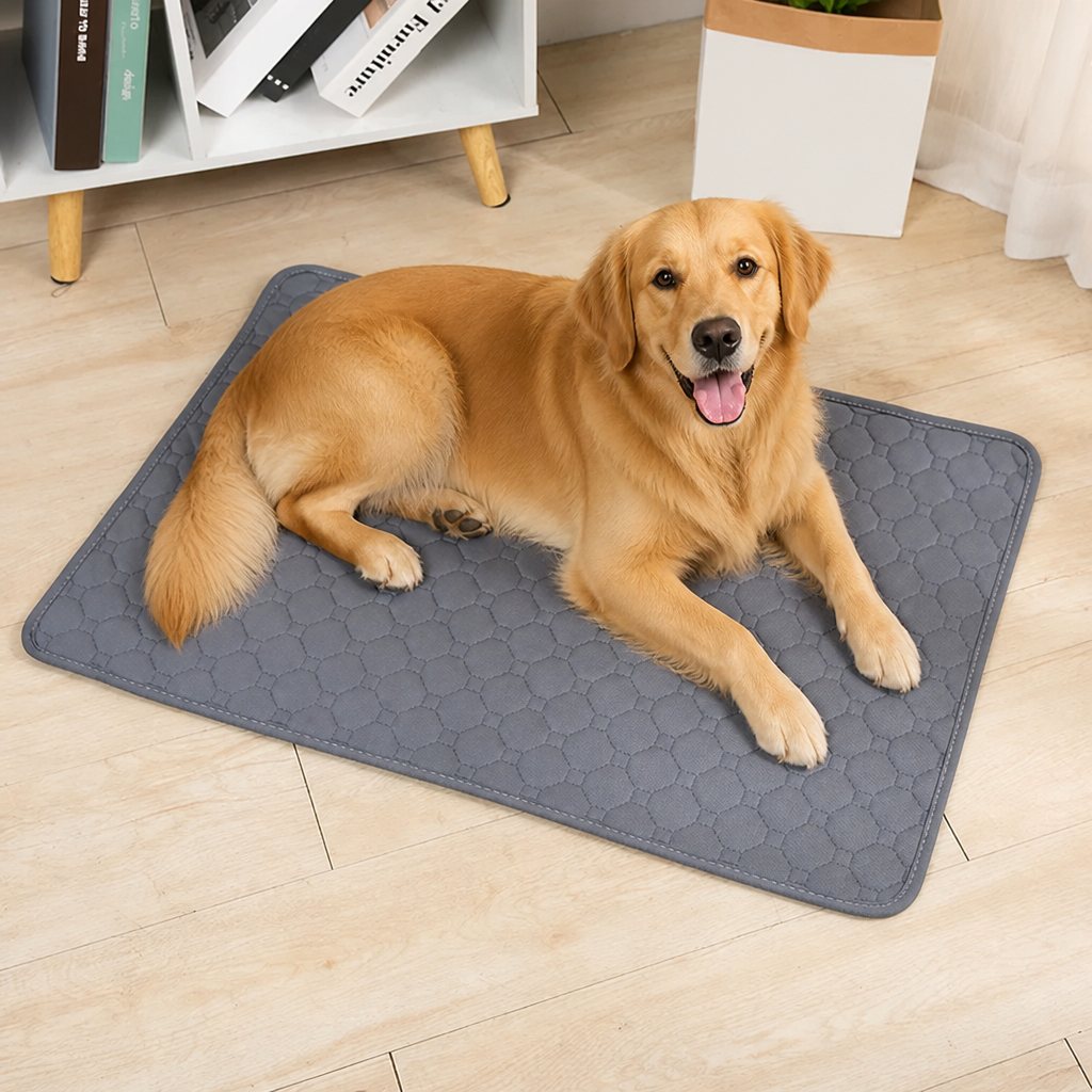 DogBedHouse Ultra Absorbent Quilted Pet Mat (Non-Slip Backing)
