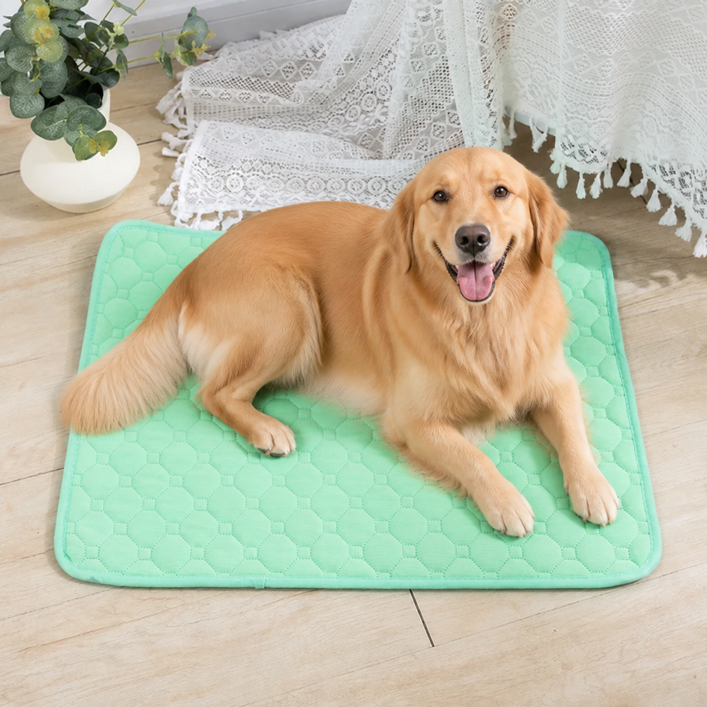 DogBedHouse Ultra-Absorbent Waterproof Quilted Training Pad (Machine Washable)