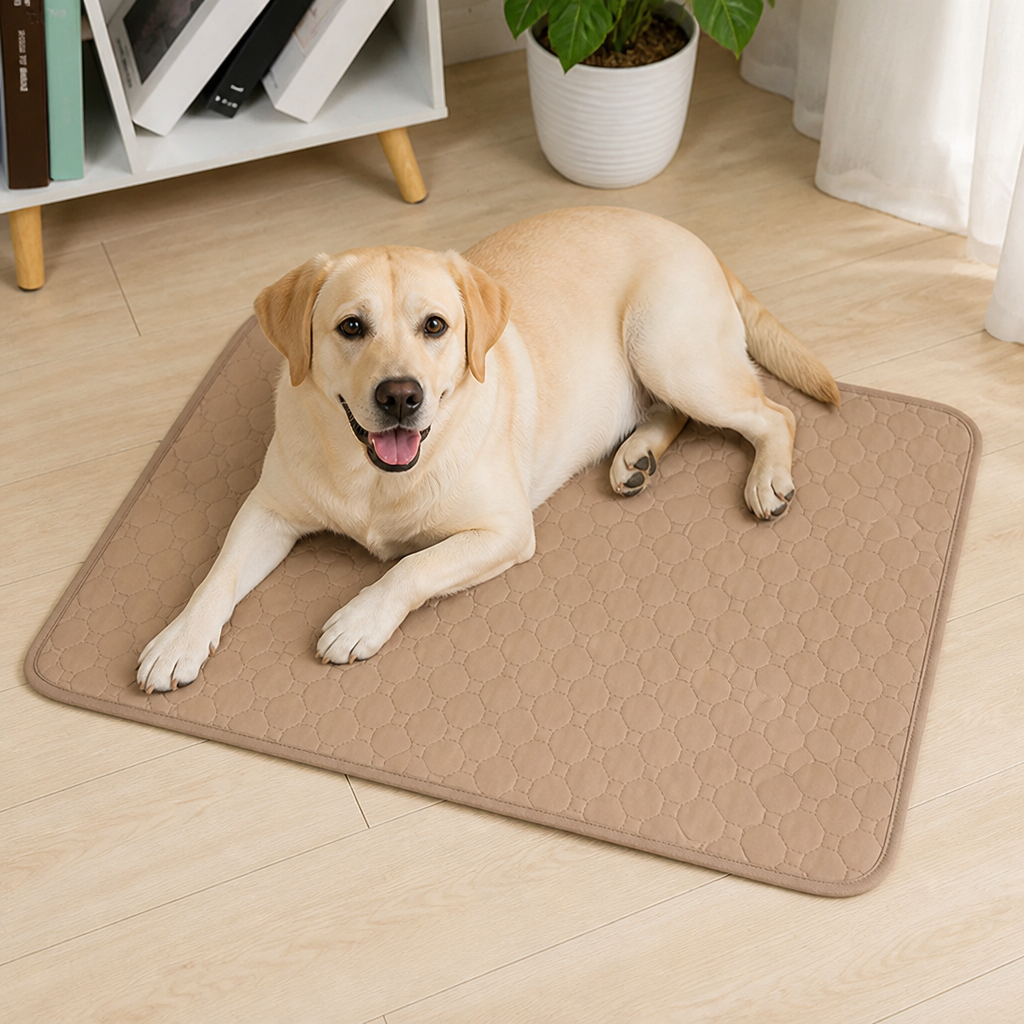 DogBedHouse Ultra-Absorbent Waterproof Quilted Training Pad (Machine Washable)